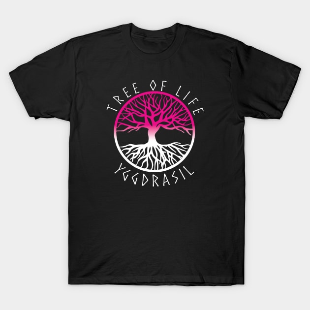 Yggdrasil Tree of Life Pagan Witch As Above So Below T-Shirt by vikki182@hotmail.co.uk